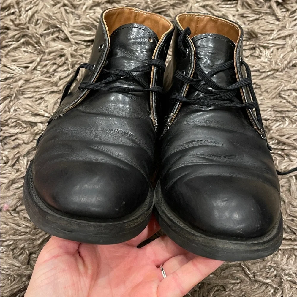 Vintage 1980s 1990s Men’s Red Wing Postman Chukka Boots Black 7 D 9196